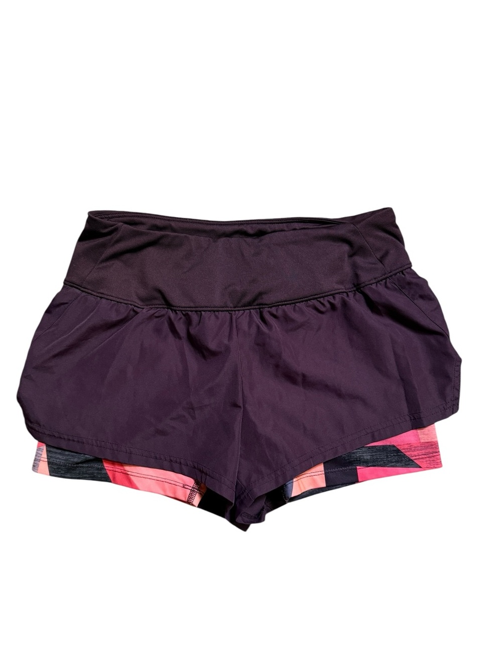 Champion Small Purple Athletic Skort with Pink-Patterned Liner